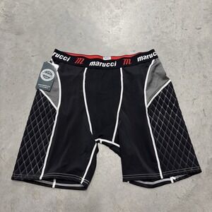 Marci Mens Padded Baseball Sliding Shorts NWT Black Sz XXL Baseball 849817020586